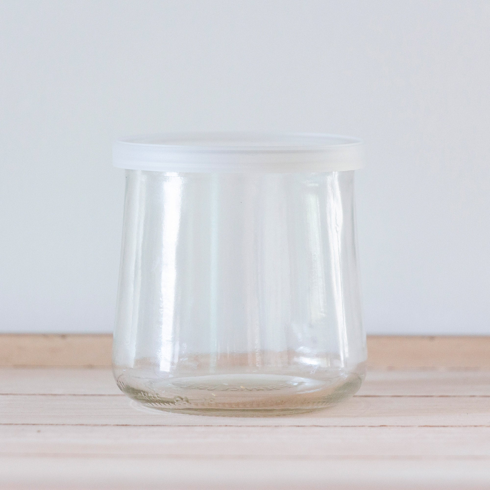 New OUI Yogurt Glass Jar Clear Lids 20pcs/bag(Not For The Liquids)